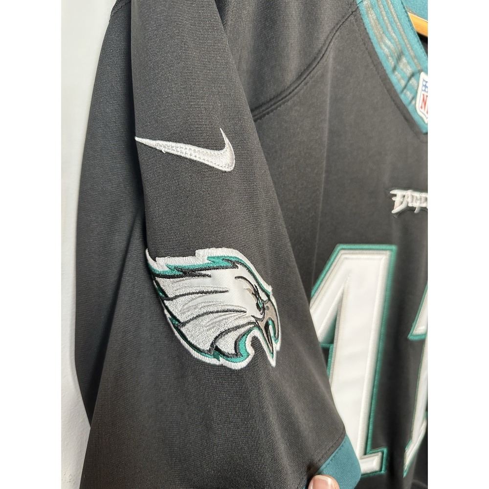 Nike NFL ON FIELD Philadelphia Eagles Wentz 11 Jersey‎ size 56 Black Green - Picture 5 of 9